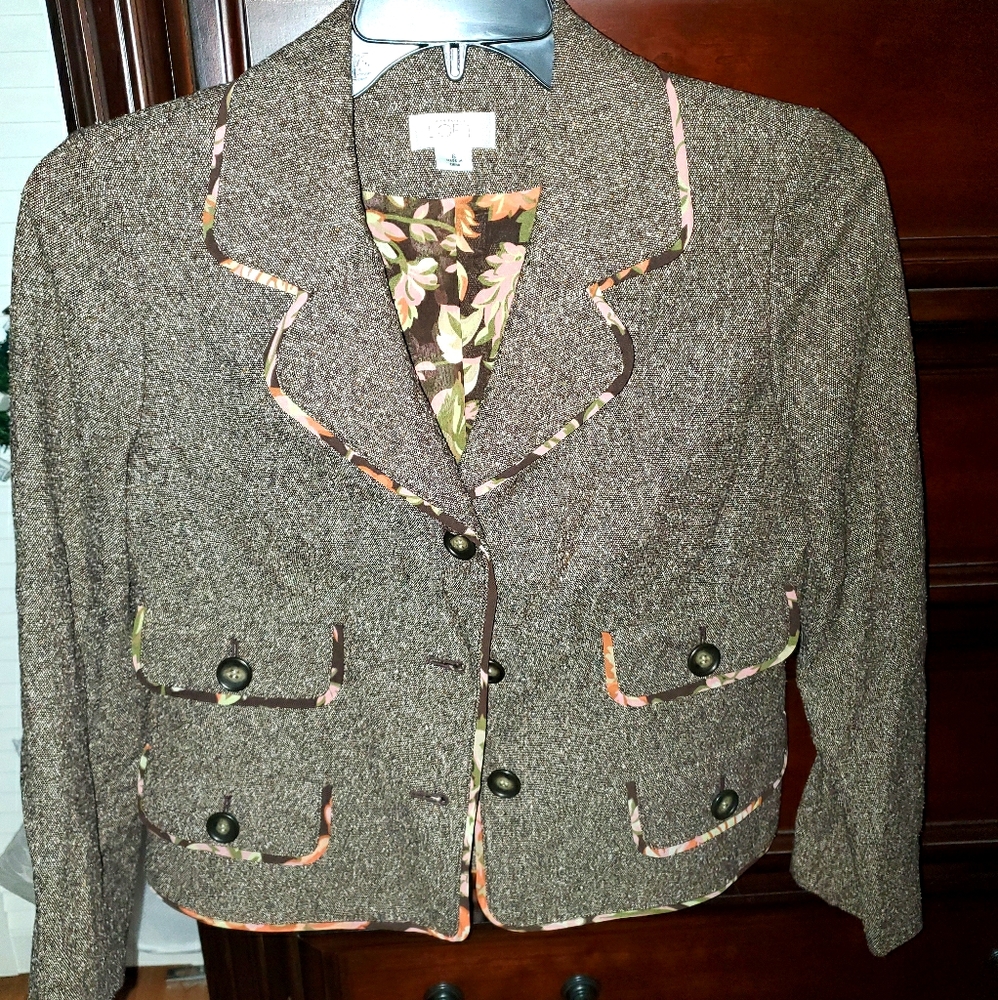 Ann Taylor Loft Brown Blazer- size 6
